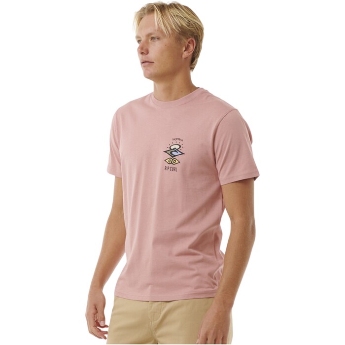 2024 Rip Curl Mens Search Icon Tee 0CBMTE - Mushroom